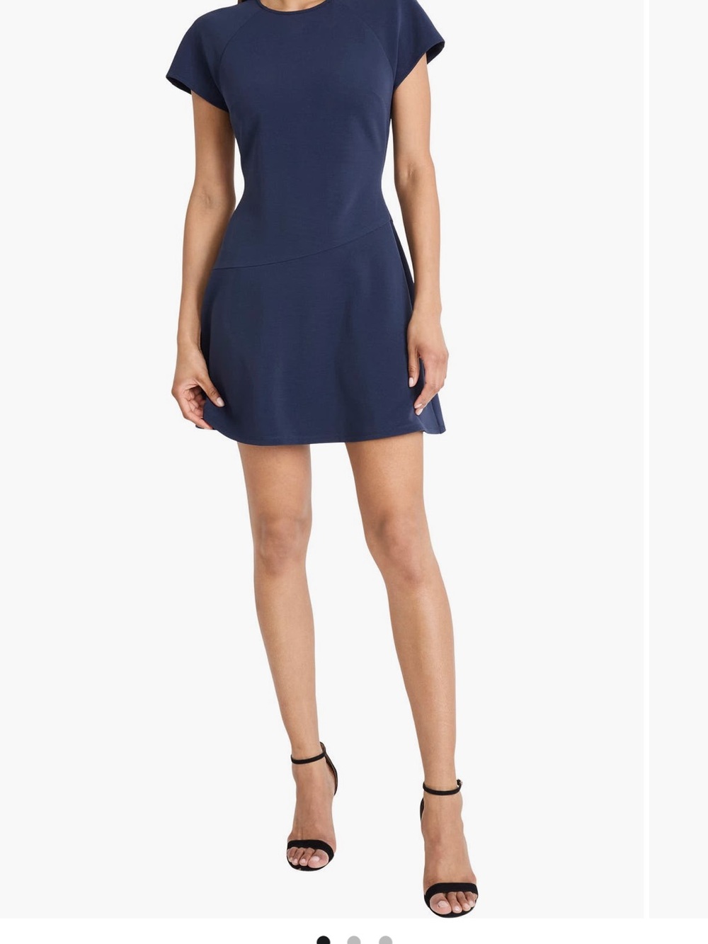 Donna Morgan Plum Short Sleeve Midi Dress